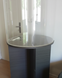 Cuve acrylique vide pour aquarium cylindrique de chez Visiseau'Faune