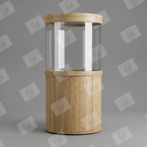 Aquarium cylindrique Visieau'Faune Aquascaping 400L tout équipé